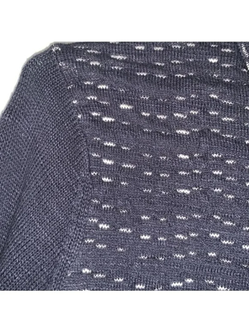 Christopher & Banks Womens Zip-Up Cardigan Sweater Size M Navy - Picture 6 of 10